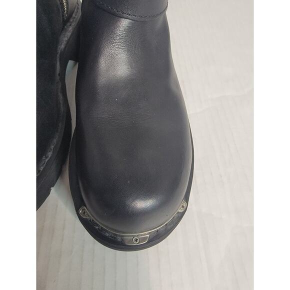 Harley-Davidson Boots Men\'s SZ 8 Zip Buckled Black Motorcycle Grunge 91724 main image 12